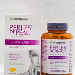 vien uong collagen dep da cua phap perles de peau hydratant 200 vien knf