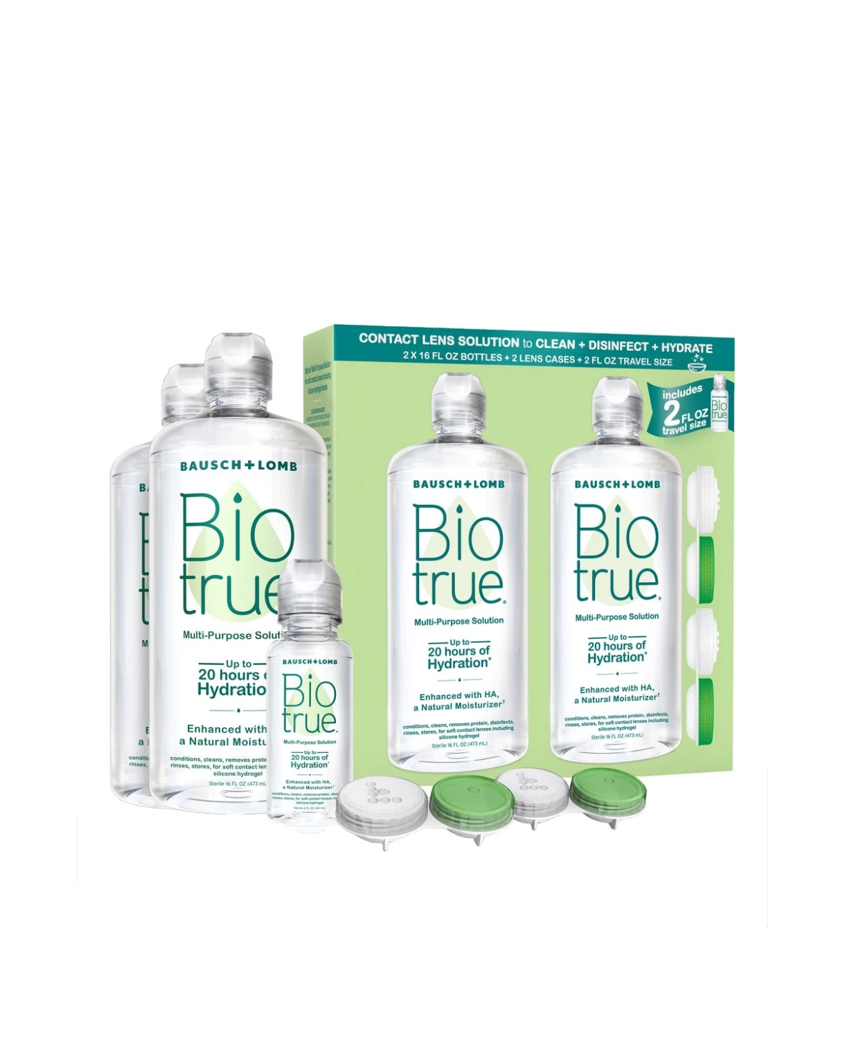 Dung dịch khử trùng contact lens BAUSCH + LOMB Biotrue Multi-purpose Solution 500ml x2