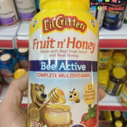 keo bo lil critters fruit n honey bee active multivitamin 190 vien 1