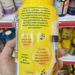 keo bo lil critters fruit n honey bee active multivitamin 190 vien 4