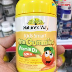 Kẹo bổ sung Vitamin D3 cho bé Kids Smart Vitamin D3 500IU 60 Gummies 5 keo bo sung vitamin d3 cho natures way kids smart vitagummies vitamin d3 500iu 60 vien 1