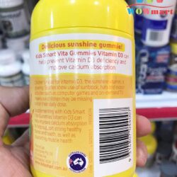 Kẹo bổ sung Vitamin D3 cho bé Kids Smart Vitamin D3 500IU 60 Gummies 7 keo bo sung vitamin d3 cho natures way kids smart vitagummies vitamin d3 500iu 60 vien 3