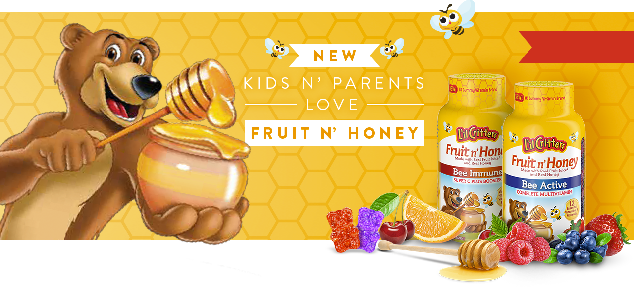 lil critters fruit n honey bee active multivitamin 1