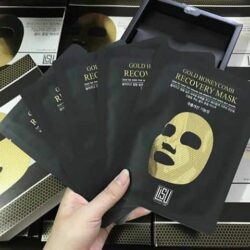 Mặt nạ vảy rắn vàng Lisu phục hồi và làm trắng da của Hàn Quốc Lisu Gold Mask Hộp 5 miếng 6 lisu gold mask 1