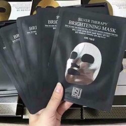 Mặt nạ vảy rắn bạc của Hàn Quốc Lisu Silver Mask Hộp 5 miếng 5 lisu silver therapy brightening mask