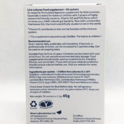 Men vi sinh cho trẻ 0-12 tuổi Optibac Babies & Children Probiotics 30 gói 14 men vi sinh optibac hong tri tao bon cho tre sinh va ba bau optibac probiotic babies 30 goi knj