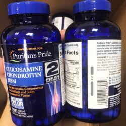 Viên uống bổ khớp Puritan’s Pride Glucosamine, Chondroitin, MSM 180 viên 3 thuoc bo xuong khop puritans pride triple strength glucosamine chondroitin msm joint soother 180 vien 180924 ka