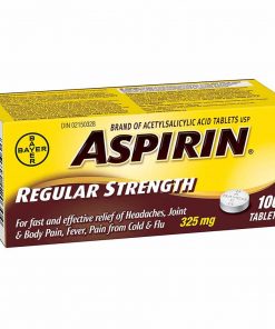 Thuốc giảm đau Bayer Aspirin Concentration Regular 325mg 24 viên