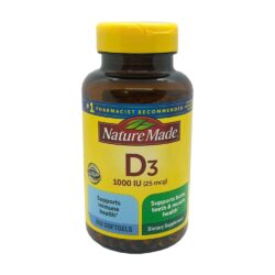 Viên uống bổ sung Vitamin D3 Nature Made D3 1000 IU (25mcg) 650 Softgels