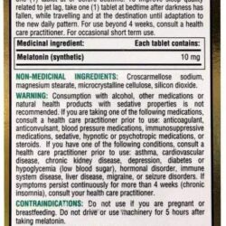 Viên uống giúp ngủ ngon Nature's Bounty Melatonin 10mg 180 viên 5 vien uong giup ngu ngon natures bounty melatonin 10mg 180 vien supplement fact