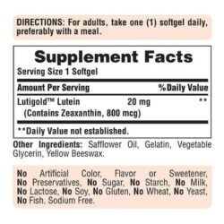 vien uong sang mat puritans pride lutigold lutein 20mg 60 vien kna