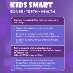 Kẹo dẻo bổ sung Canxi+D3 cho bé Kids Smart Calcium+D3 50 Gummies 7 Kẹo dẻo bổ sung Canxi+D3 cho bé Kids Smart Calcium+D3 50 Gummies