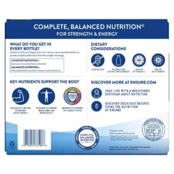 Sữa Ensure nước hương Vani Ensure Original Vanilla 237ml Thùng 30 chai 15 sua ensure nuoc huong vani ensure original 237ml thung 30 chai knf