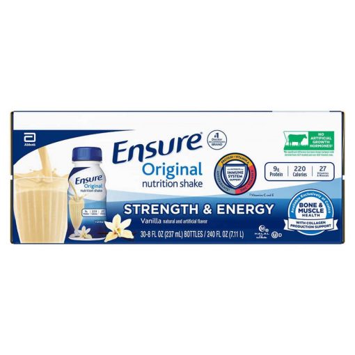 Sữa Ensure nước hương Vani Ensure Original Vanilla 237ml Thùng 30 chai –  Wowmart VN | 100% hàng ngoại nhập