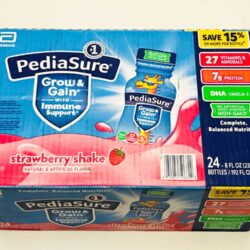 Sữa Pediasure nước hương dâu Pediasure Grow & Gain Strawberry Shake Thùng x24 chai 14 sua pediasure nuoc huong dau pediasure grow gain strawberry shake thung 24 chai kne