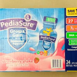 Sữa Pediasure nước hương dâu Pediasure Grow & Gain Strawberry Shake Thùng x24 chai 12 sua pediasure nuoc huong dau pediasure grow gain strawberry shake thung 24 chai knh