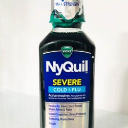 Siro Vicks NyQuil Cold & Flu Severe 354ml (Original) 6 thuoc tri cam ho vicks nyquil cold flu nighttime relief 354ml knb