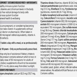 Viên uống chống oxy hóa và rụng tóc kéo dài Blackmores Sustained Release Multi + Antioxidants 125 viên 15 vien uong chong oxy hoa va rung toc keo dai blackmores sustained release multi antioxidants 125 vien kna