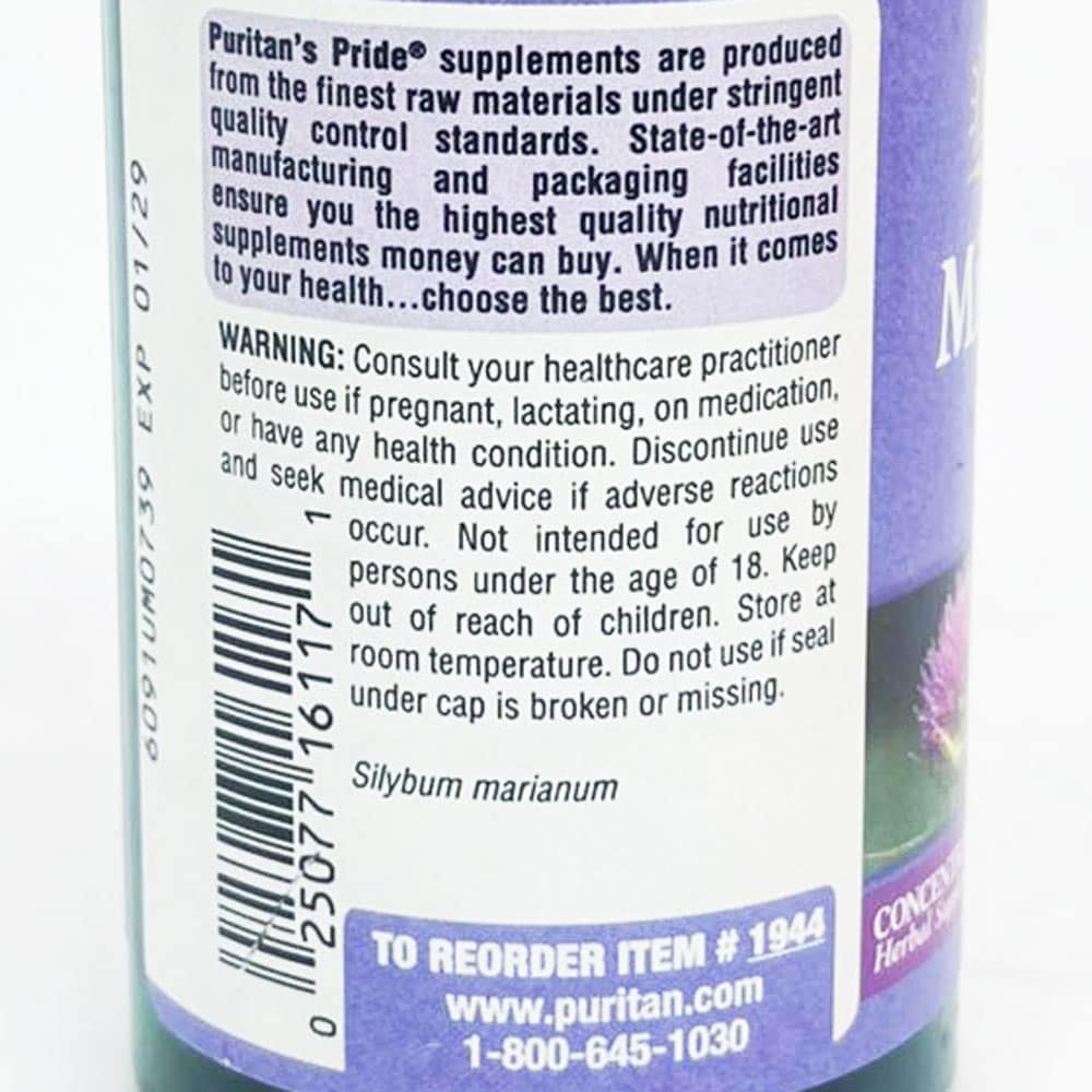 Viên uống giải độc gan Puritan's Pride Milk Thistle Extract 1000mg 90 viên - Ảnh 5