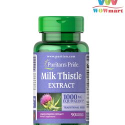 vien-uong-giai-doc-gan-puritans-pride-milk-thistle-extract-1000mg-90-vien