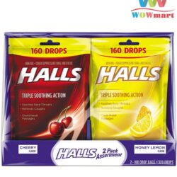 keo-halls-tri-ho-thong-co-mat-lanh-halls-triple-soothing-action-160-vien