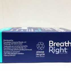 Miếng dán thông mũi, chống ngáy Breathe Right Extra Clear Transparent 44 miếng (Xanh lơ) 13 mieng dan mui chong gay ngay khi ngu breathe right 44 mieng 120124 kc