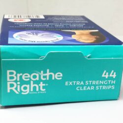 Miếng dán thông mũi, chống ngáy Breathe Right Extra Clear Transparent 44 miếng (Xanh lơ) 15 mieng dan mui chong gay ngay khi ngu breathe right 44 mieng 120124 ke