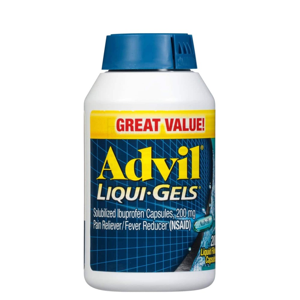 Viên giảm đau hạ sốt Advil Liqui-Gels 200mg 200 Liquid Capsules
