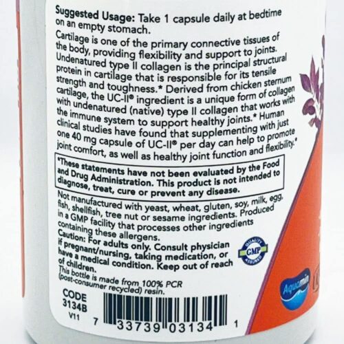 Viên uống bổ khớp NOW UC-II Collagen Type 2 Joint Health 60 viên 20 thuoc bo khop now uc ii collagen type 2 joint health 60 vien 251025 ke