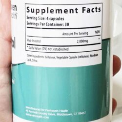 Viên uống bổ sung Myo-Inositol Fairhaven Health Myo-Inositol 120 Capsules 11 thuoc ho tro dieu tri da nang buong trung myo inositol 120 vien 010925 ke