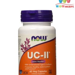 Viên uống bổ khớp NOW UC-II Collagen Type 2 Joint Health 60 viên