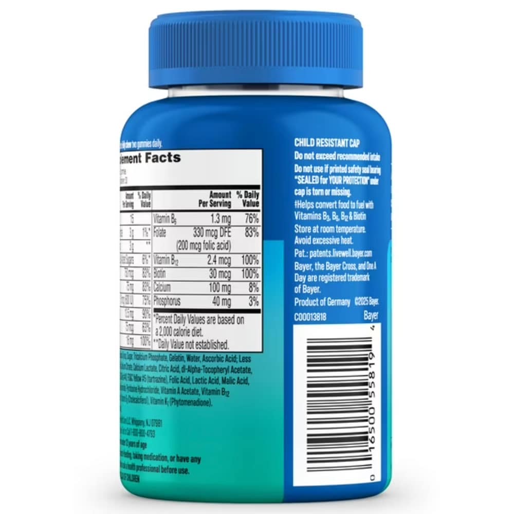 Vitamin One A Day cho teen nam One A Day Teen Multi Gummy for Him 60 Gummies - Ảnh 4