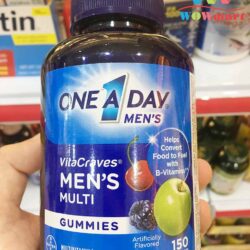keo deo da vitamin danh cho nam one day mens vitacraves gummies 150 vien 1