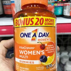 Kẹo dẻo đa Vitamin dành cho nữ One a Day Women Vitacraves 150 Gummies 5 keo deo da vitamin danh cho nu one day women vitacraves gummies 150 vien 1