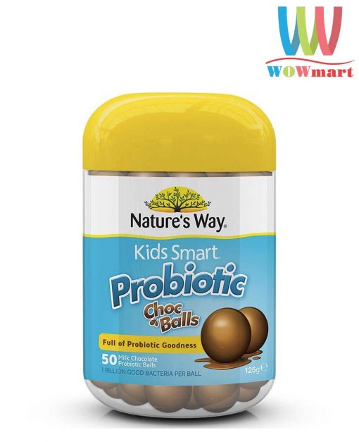 keo-loi-khuan-cho-tre-huong-socola-natures-way-kids-probiotic-choc-balls-50-vien