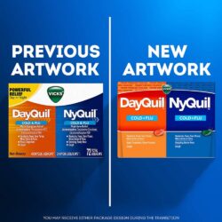 Viên uống giảm ho và cảm cúm Vicks DayQuil & NyQuil Cold & Flu Relief 72 Liquicaps 5 thuoc tri ho va cam cum vicks dayquil nyquil severe 72 vien originalknb