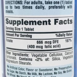 Viên uống bổ sung Axit Folic Puritan's Pride Folic Acid 400mcg 250 viên 9 P3 scaled