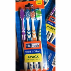 Bàn chải đánh răng Dr Fresh White and Clean 4 Pack Soft Toothbrush 5 Bàn chải đánh răng Dr Fresh White and Clean 4 Pack Soft Toothbrush