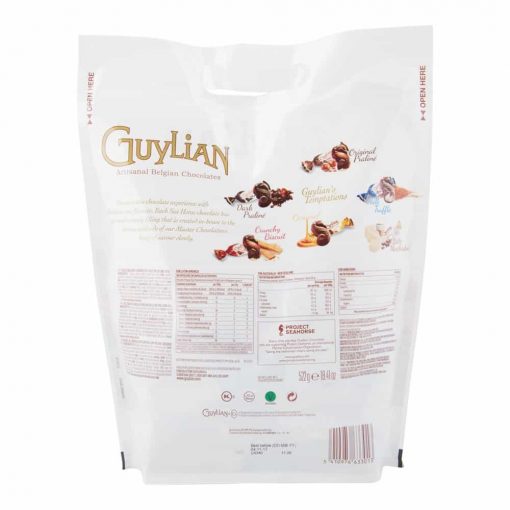 Bịch hỗn hợp 6 loại socola Guylian Chocolate 6 Mix Flavours 522g từ Bỉ