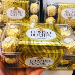 Hộp Socola cao cấp của Mỹ Ferrero Rocher Chocolate 30 viên 6 hop socola cao cap cua ferrero rocher chocolate 30 vien knb