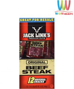 Khô bò Mỹ Jack Links Premium Cut Original Beef Steak 340g