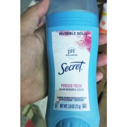 Lăn khử mùi sáp Secret PH Balanced Powder Fresh Invisible Solid 73g 6 lan khu mui secret dang sap can bang ph secret invisible solid ph balanced powder fresh 73g 111224 ka