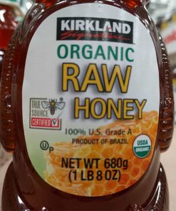 Mật ong Kirkland con gấu Kirkland Signature Raw Organic Honey Bear 680g