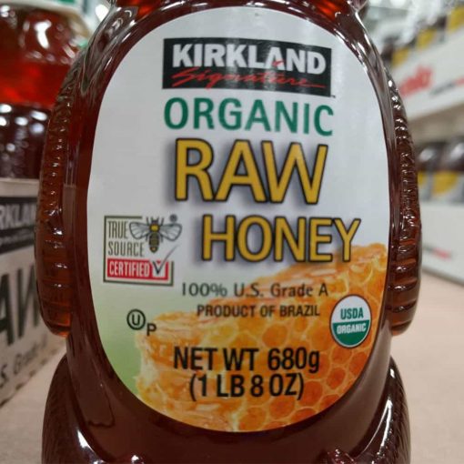 Mật ong Kirkland con gấu Kirkland Signature Raw Organic Honey Bear 680g