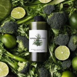 Sữa rửa mặt thải độc rau củ Super Vegitoks Cleanser 300ml màu xanh 7 Sữa rửa mặt thải độc rau củ Super Vegitoks Cleanser Hàn Quốc 300ml