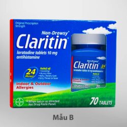 Viên uống chống dị ứng Claritin Antihistamine Non-Drowsy Loratadine 10mg 70 Tablets 11 thuoc tri cam cum mui claritin antihistamine non drowsy loratadine 10 mg 70 vien m1 200124 ka