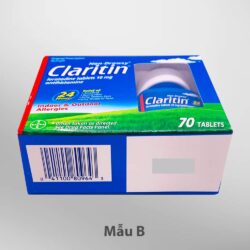 Viên uống chống dị ứng Claritin Antihistamine Non-Drowsy Loratadine 10mg 70 Tablets 13 thuoc tri cam cum mui claritin antihistamine non drowsy loratadine 10 mg 70 vien m1 200124 kc