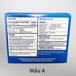 Viên uống chống dị ứng Claritin Antihistamine Non-Drowsy Loratadine 10mg 70 Tablets 9 thuoc tri cam cum mui claritin antihistamine non drowsy loratadine 10 mg 70 vien m2 200124 kb
