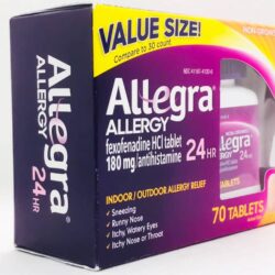 Viên chống dị ứng Allegra Allergy 24hr 70 Tablets 11 vien chong di ung cho nguoi lon allegra adult 24 hour allergy 180mg 70 vien ke