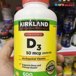 Viên uống bổ sung Vitamin D3 Kirkland Signature Vitamin D3 2000IU 600 viên 5 vien uong bo sung vitamin d3 giup xuong chac khoe kirkland signature d3 50mcg 600 vien 1